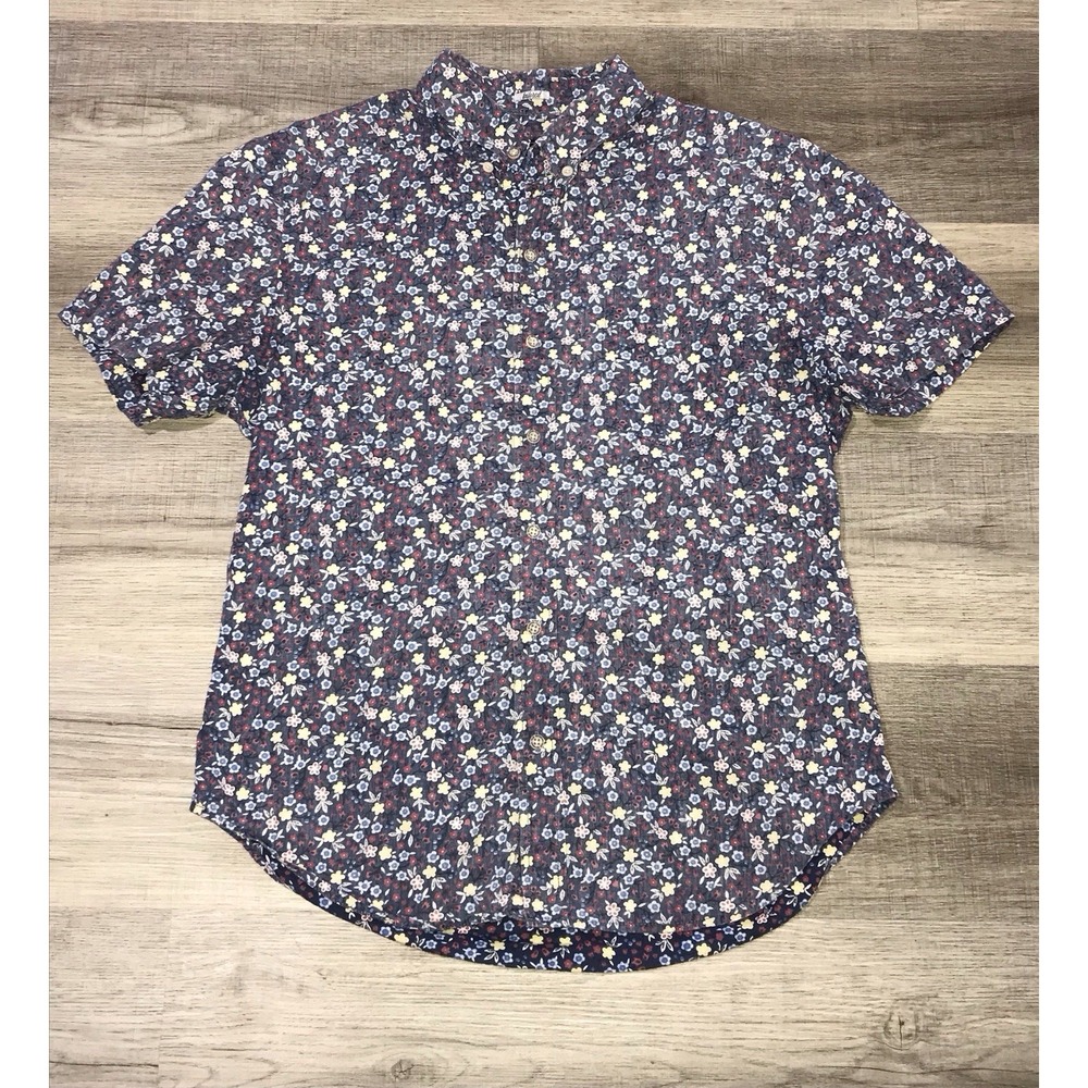 Reyn Spooner Floral Reverse Print Multicolor Button Down Tailored Shirt Small